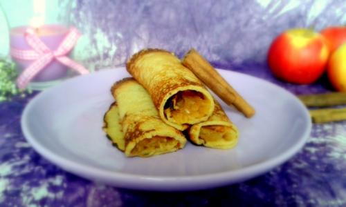 Как карамелизировать яблоки для блинчиков. Блины с карамелизированными яблоками