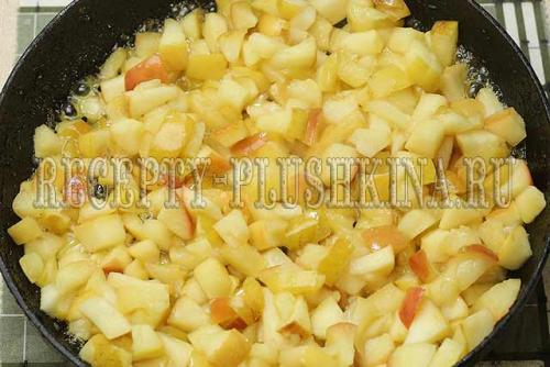 Начинка для пирожков из яблок с крахмалом. Начинка для пирожков из яблок