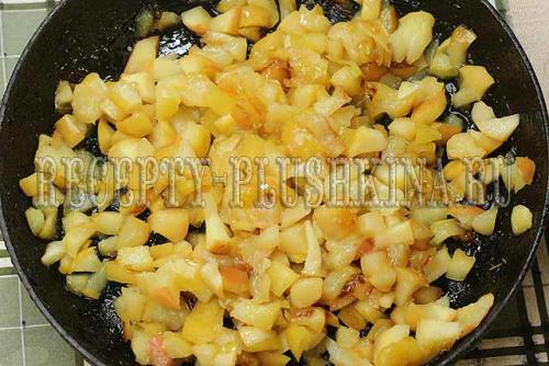 Начинка для пирожков из яблок с крахмалом. Начинка для пирожков из яблок