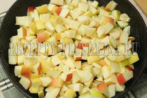 Начинка для пирожков из яблок с крахмалом. Начинка для пирожков из яблок