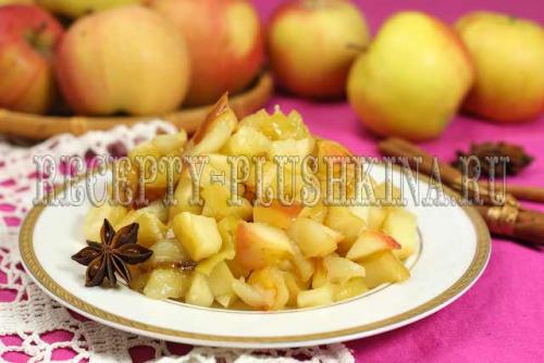 Начинка для пирожков из яблок с крахмалом. Начинка для пирожков из яблок
