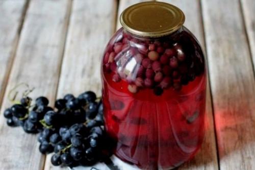 Компот из винограда. 15 лучших рецептов компота из винограда на зиму