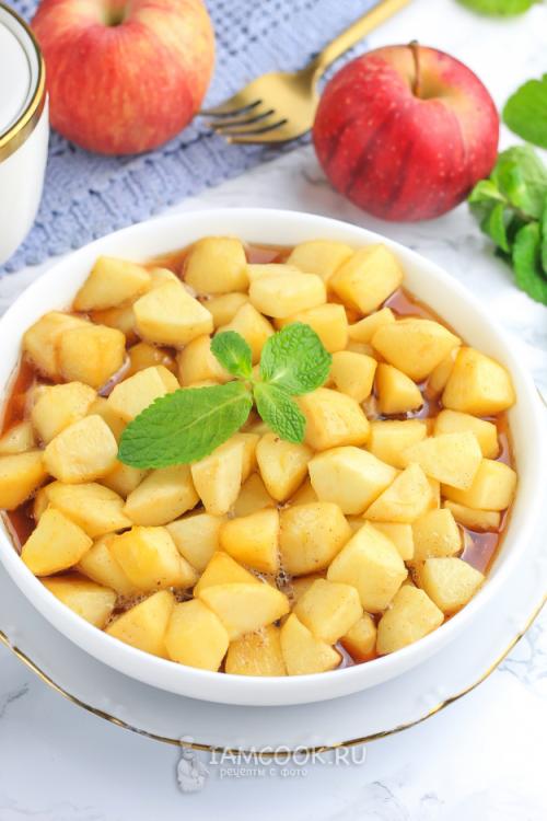 Быстро и вкусно: яблоки в карамельном сиропе с корицей на зиму за 20 минут 23 Быстро и вкусно: яблоки в карамельном сиропе с корицей на зиму за 20 минут 23